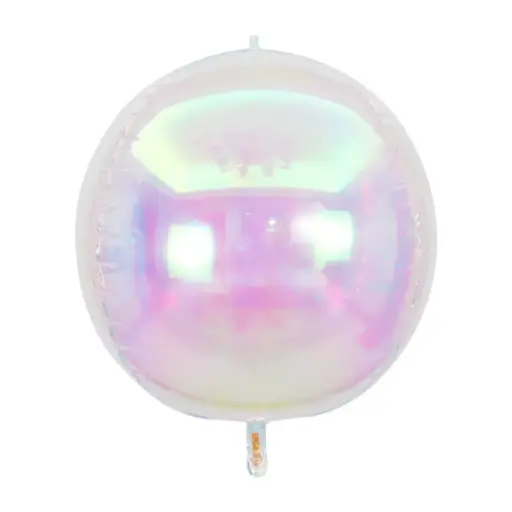 18" Iridescent Clear Orbz 1 pc